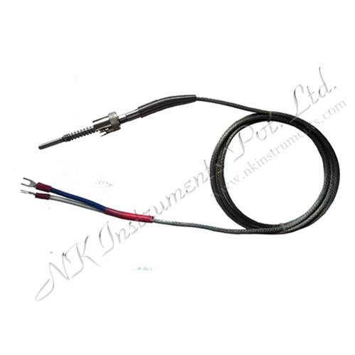 Thermocouple with high temperature cable and Bionet type connector