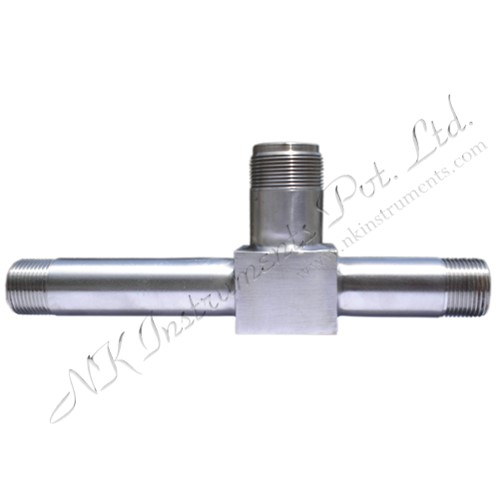Threaded T Fitting in SS for Insertion Paddle Wheel Flow Sensor
