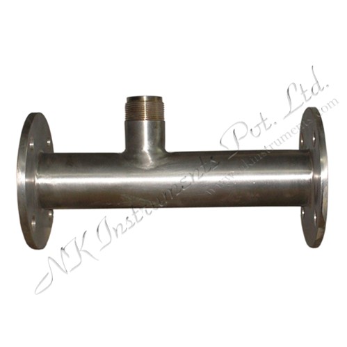 Welded flange ends T-fitting for Insertion Paddle Wheel Flow Sensor