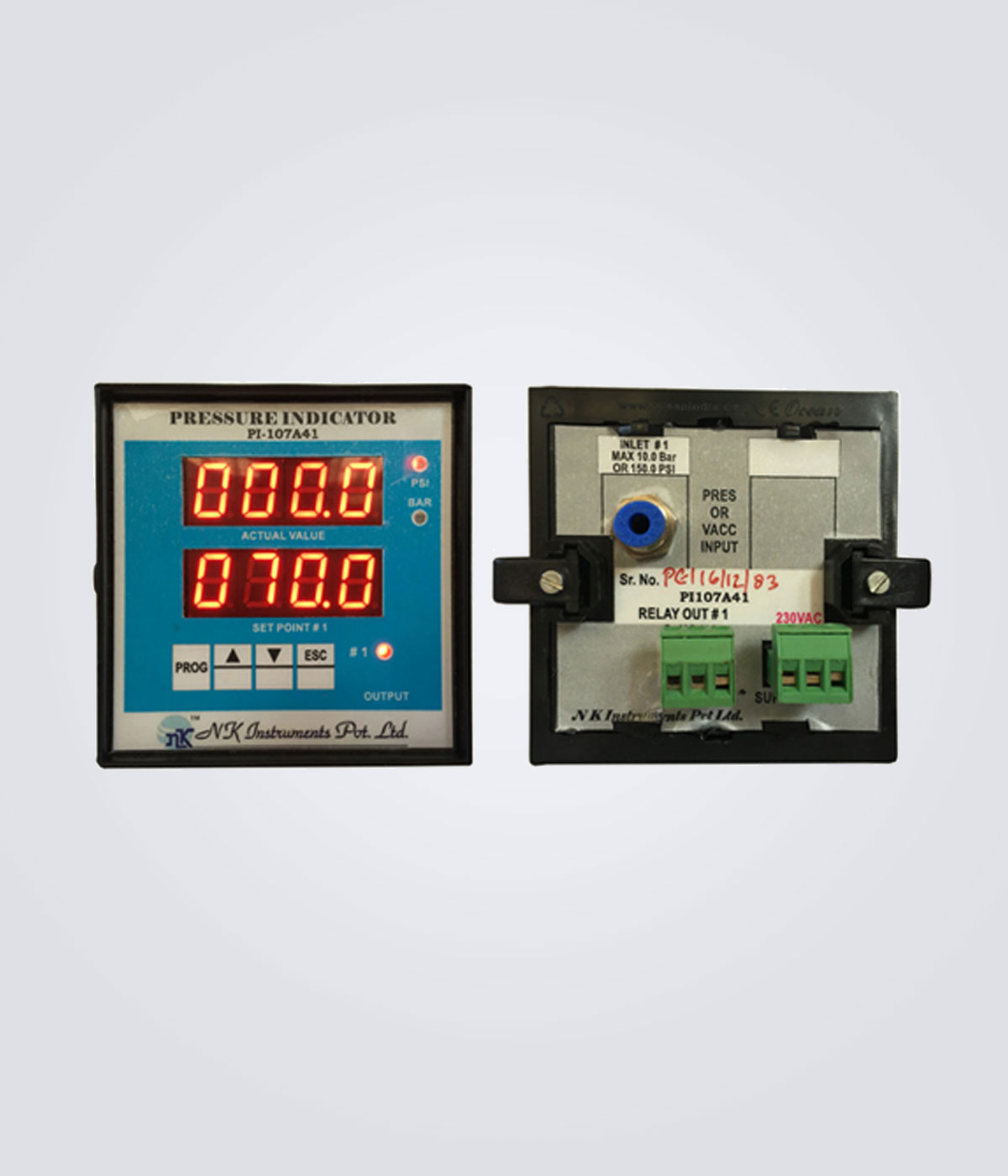 Digital Pressure Indicator with Integral Pressure Sensor