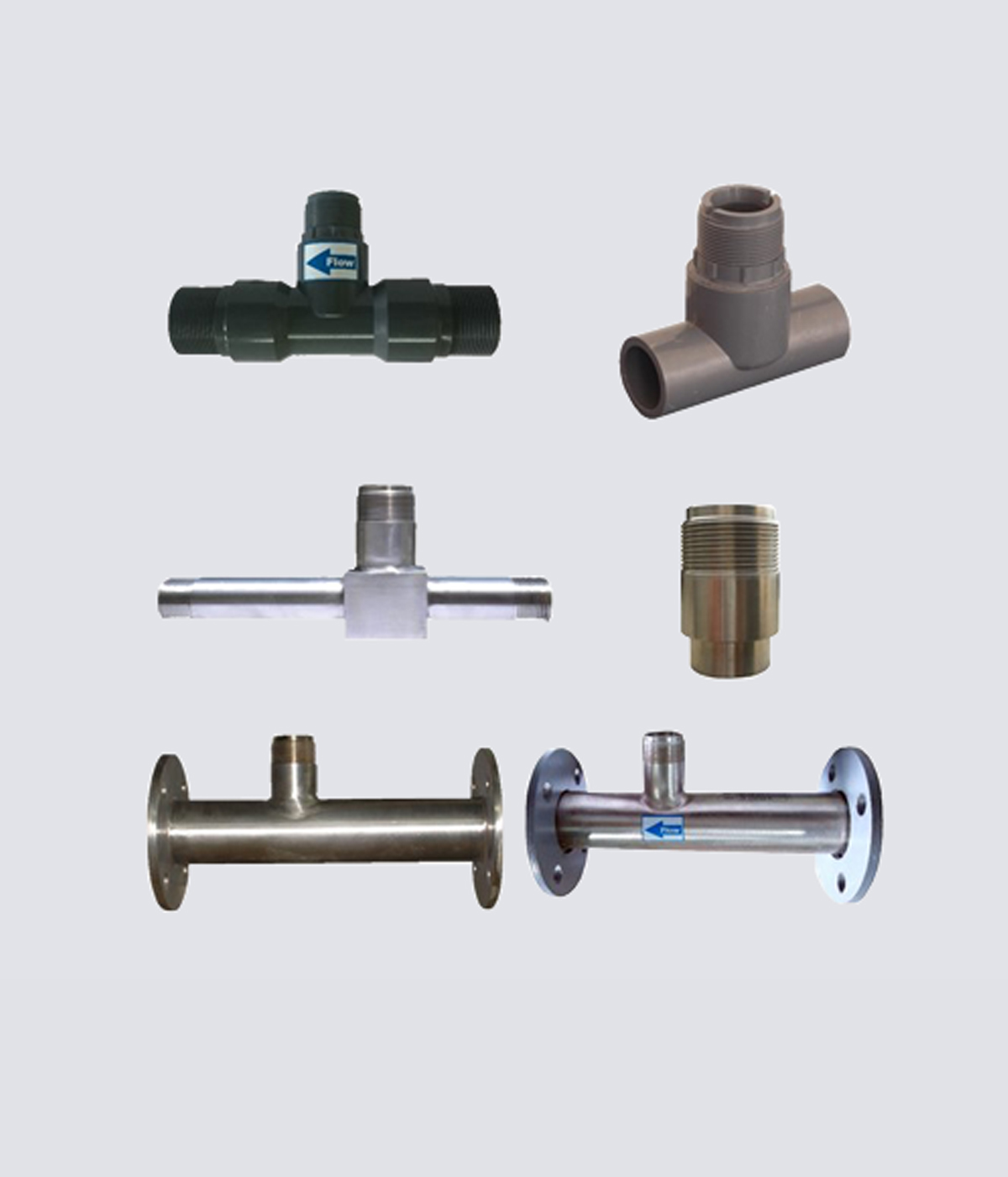 Type of T-Fitting for Insertion Paddle Wheel type Flow Sensors